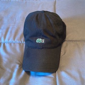 LACOSTE Black used hat unisex one size fits all
